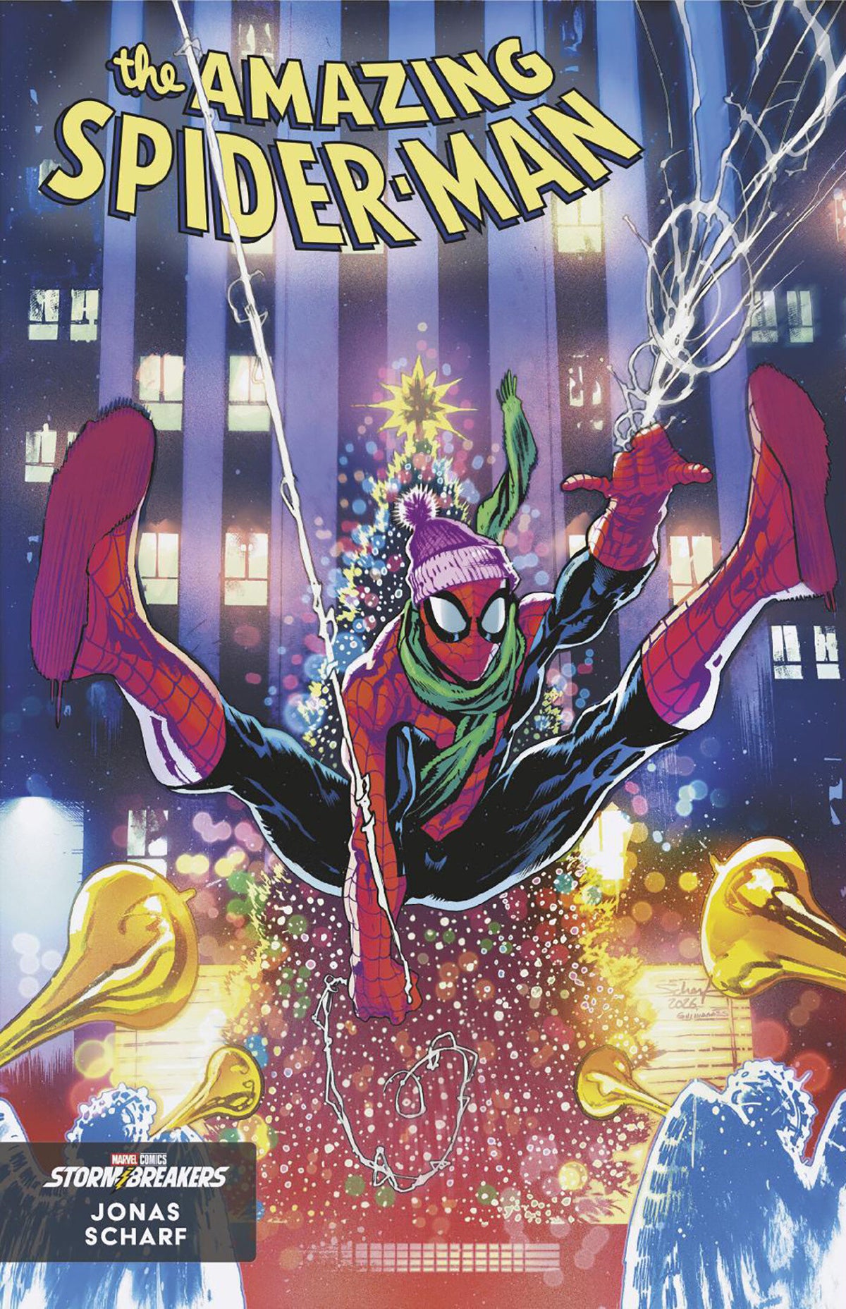AMAZING SPIDER-MAN #1005 JONAS SCHARF WINTER BREAK VARIANT CB (12/09/2026)