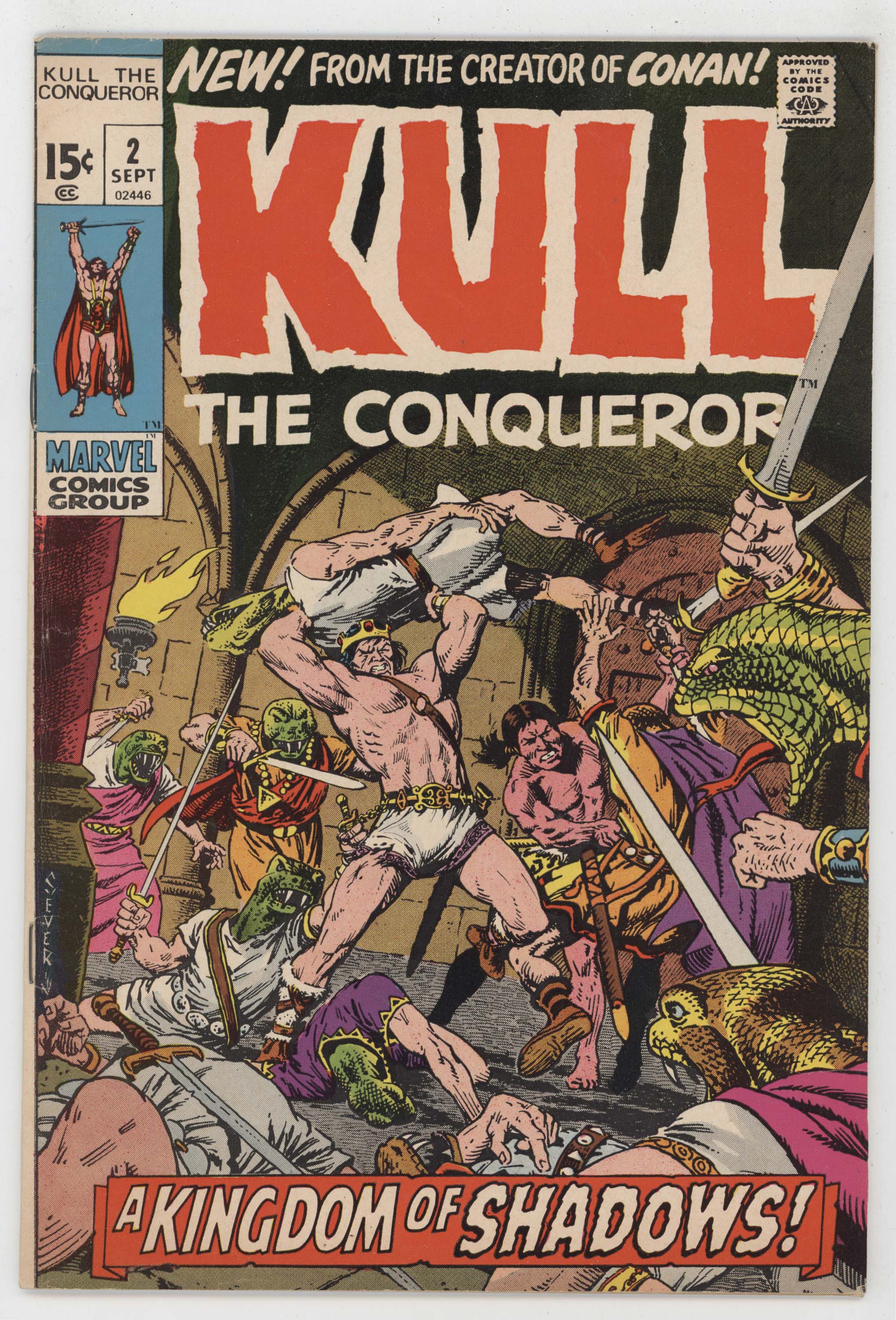 Kull The Conqueror 2 Marvel 1971 VF Conan Barbarian Marie Severin Roy Thomas