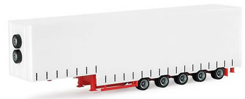 Herpa 76265 HO Scale Trailer Only -- 5-Axle High-Capacity Canvas Side Flatbed