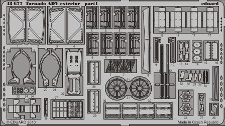 Eduard 48677 1/48 Aircraft- Tornado ADV Exterior for HBO