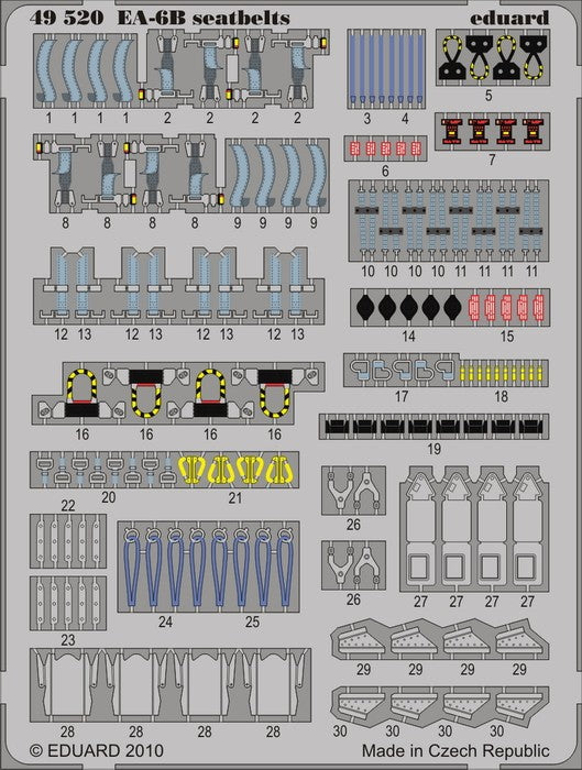 Eduard 49520 1/48 Aircraft- EA6B Seatbelts for KIN (Painted)