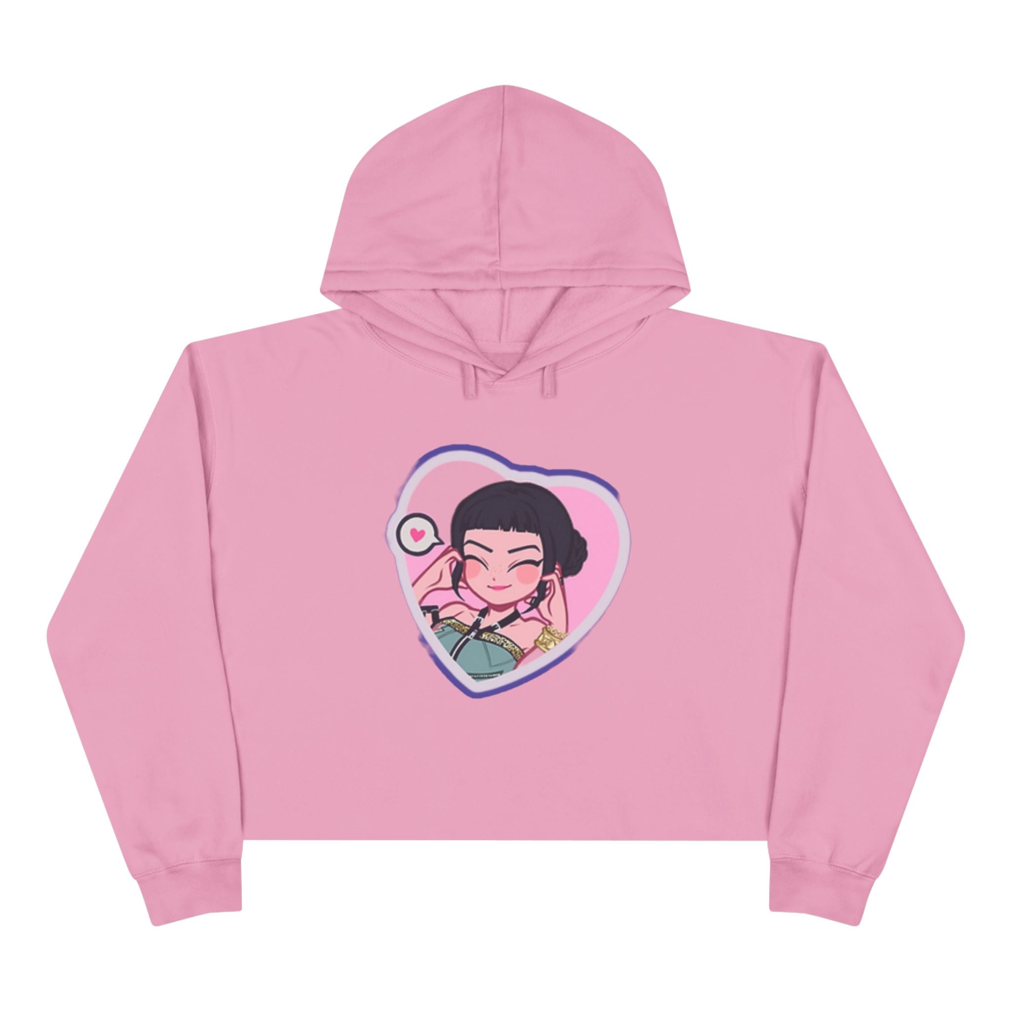 Idol style 2 Crop Hoodie, Stylish Casual Wear, Gift for Anime Fans, Perfect for Parties & Events, Unique Trendy Apparel