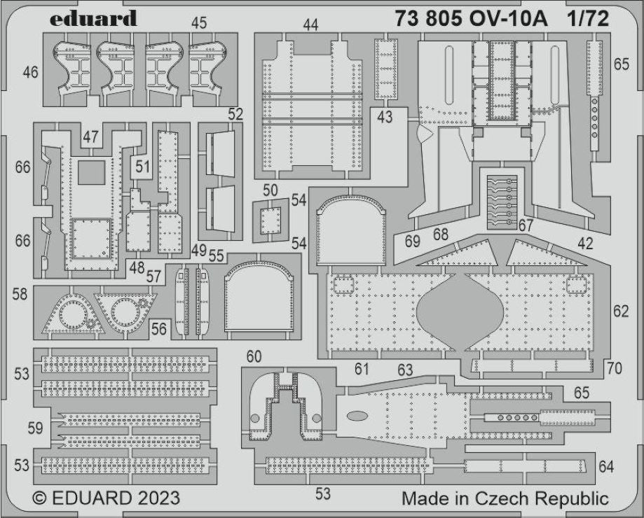 Eduard 73805 1/72 Aircraft- OV10A for ICM (Painted)