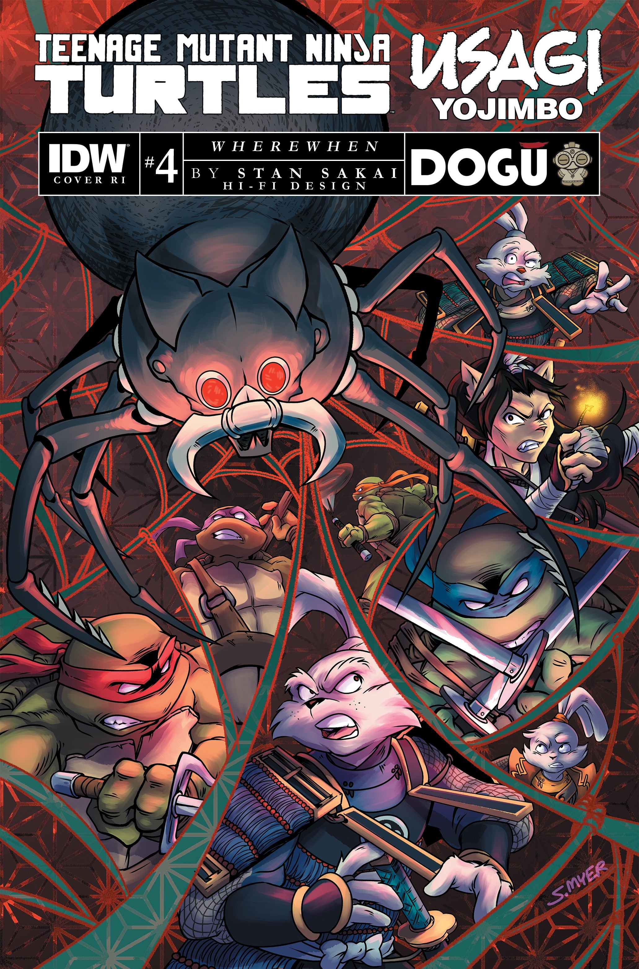 Teenage Mutant Ninja Turtles TMNT Usagi Yojimbo Wherewhen #4 C 1:10 Sarah Myer Variant (06/21/2023) Idw