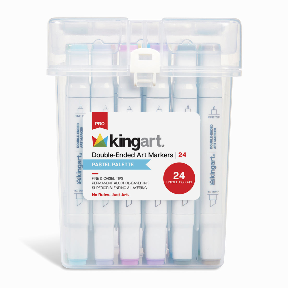 Double-Ended Alcohol Markers 24 Pastel Colors