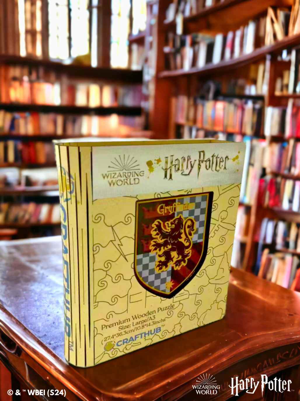 Harry Potter - Gryffindor Crest - House Prides Wooden Jigsaw Puzzle