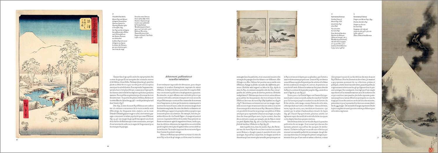 Hokusai. Thirty-six Views of Mount Fuji (German, French, English)