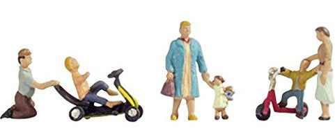 Noch 15591 HO Parents & Children w/Scooters (6)