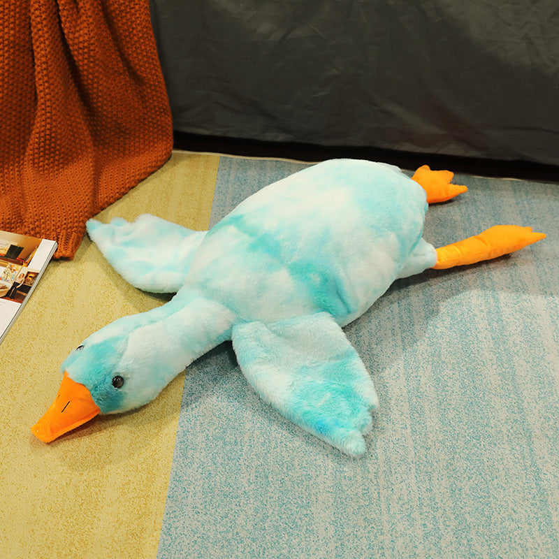 Big White Goose Plush Doll Pillow – Soft Sleeping Toy for Kids & Adults