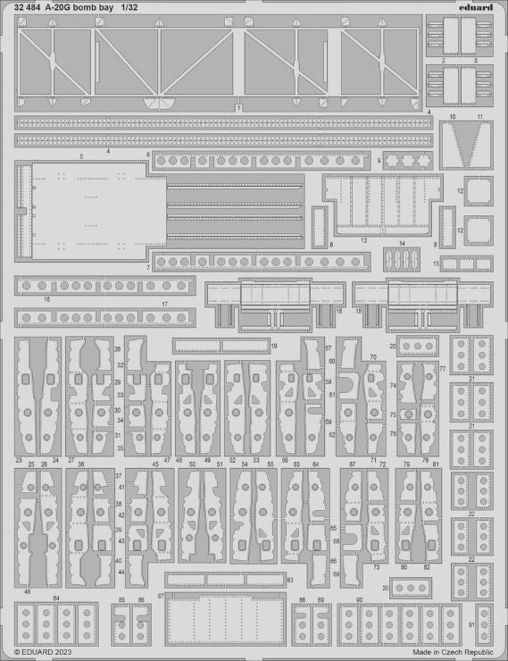 Eduard 32484 1/32 Aircraft- A20G Bomb Bay for HKM
