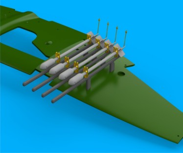Eduard 648641 1/48 Aircraft- Tempest Mk II RP3 60lb Rockets for EDU & SHY (Decals, Photo-Etch & Resin)