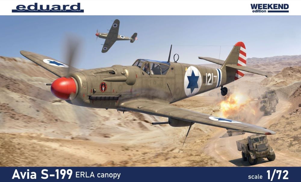 Eduard 7472 1/72 Avia S199 Czech Fighter w/Erla Canopy (Wkd Edition Plastic Kit)