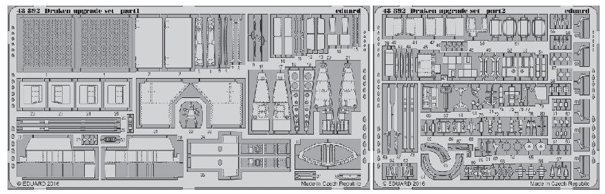 Eduard 48892 1/48 Aircraft- Draken Upgrade Set for EDU