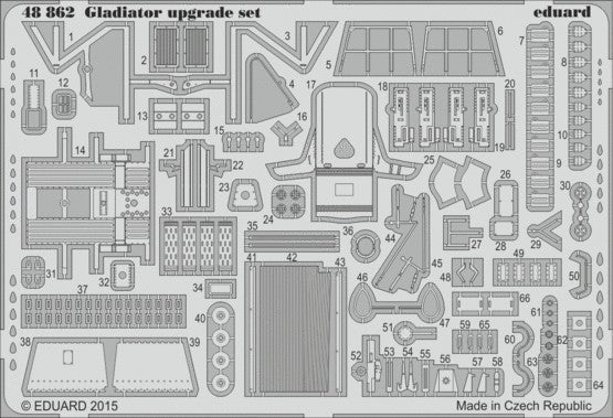 Eduard 48862 1/48 Aircraft- Gladiator Upgrade Set for EDU