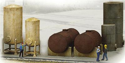 Walthers Cornerstone 933-3197 HO Scale Industrial Tanks Detail Set -- Kit