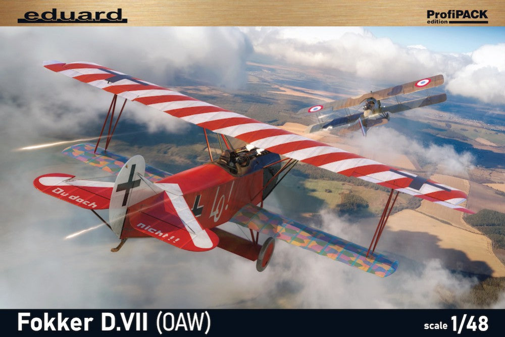 Eduard 8136 1/48 WWI Fokker D VII (OAW) German Fighter (Profi-Pack Plastic Kit)