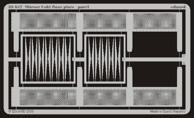 Eduard 35647 1/35 Armor- Morser Loki Floor Plate for DML