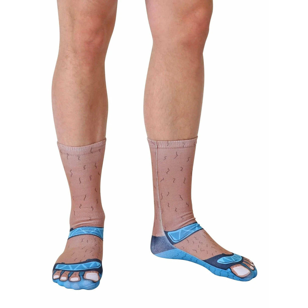 Socks and Sandals Tan