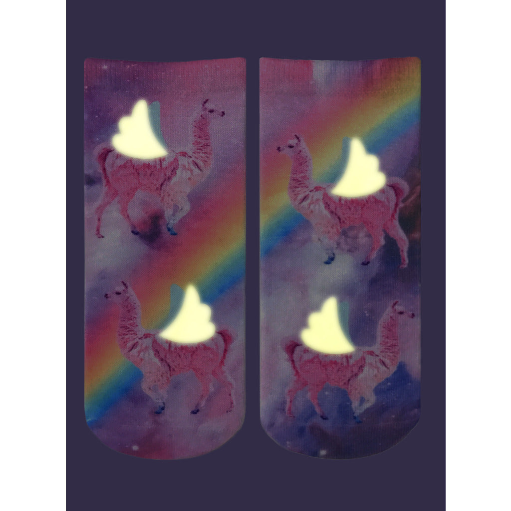 Rainbow Llamas Glow