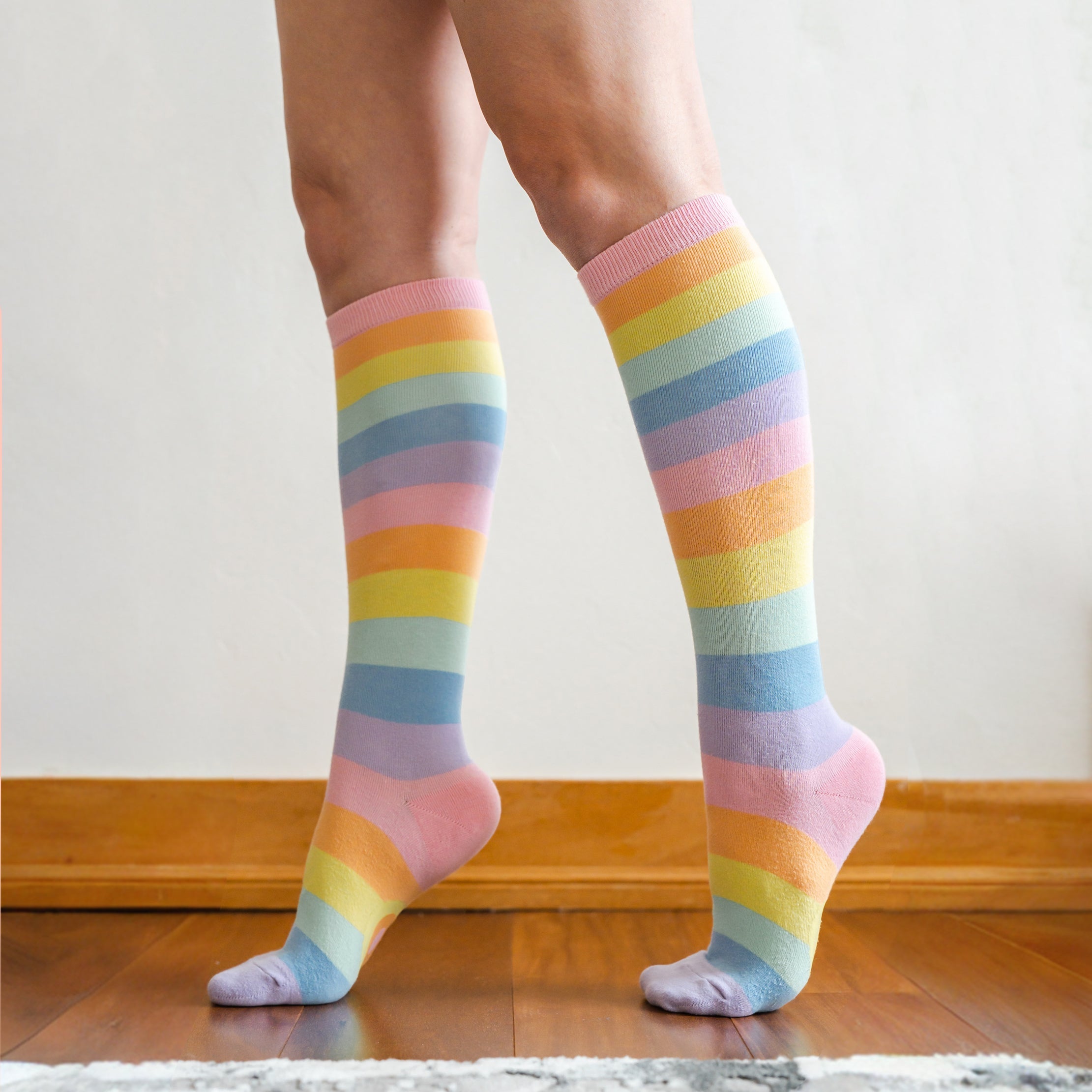 Pastel Rainbow Striped