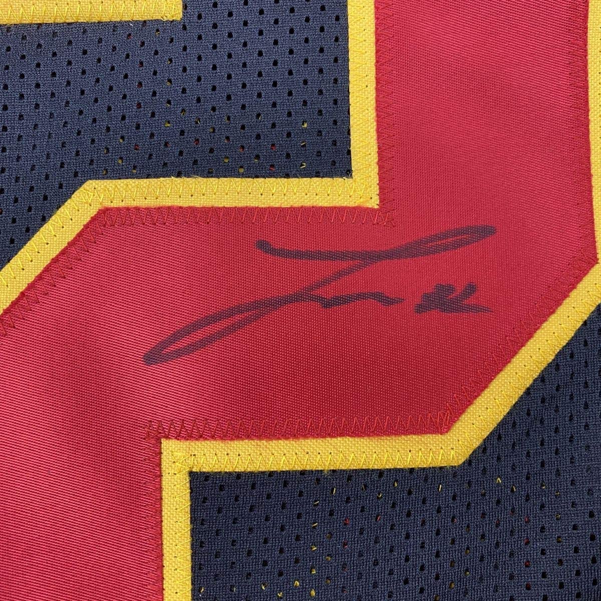 Autographed/Signed Tyrann Mathieu Kansas City Black Football Jersey PSA/DNA COA