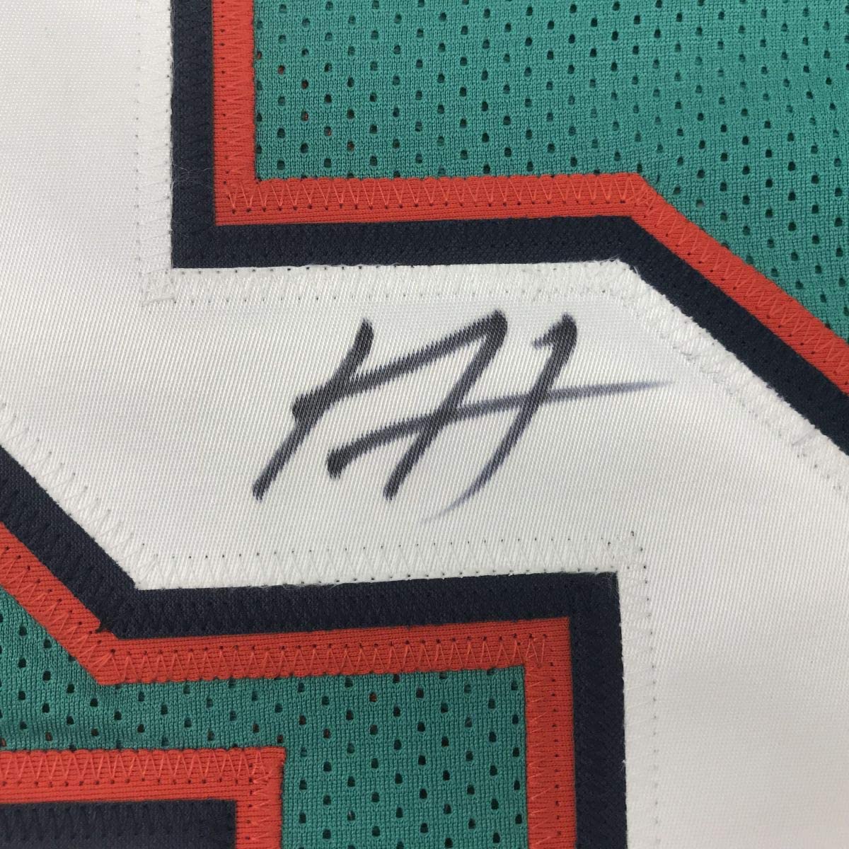 Autographed/Signed Xavien Howard Miami Teal Football Jersey PSA/DNA COA