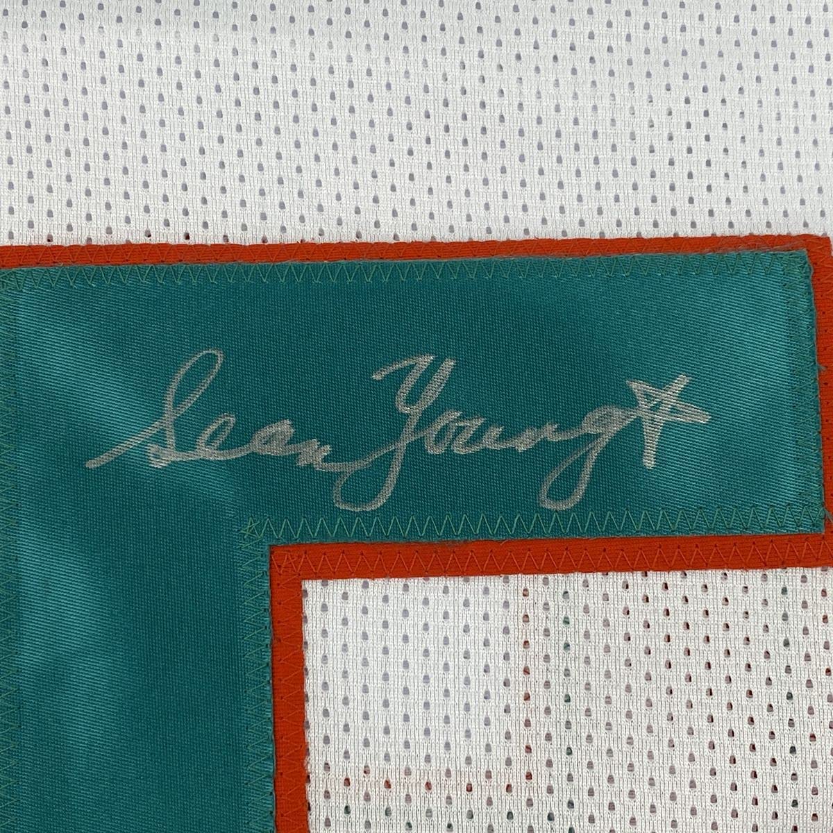 Autographed/Signed Sean Young Ray Finkle Miami White Ace Ventura Movie Football Jersey PSA/DNA COA