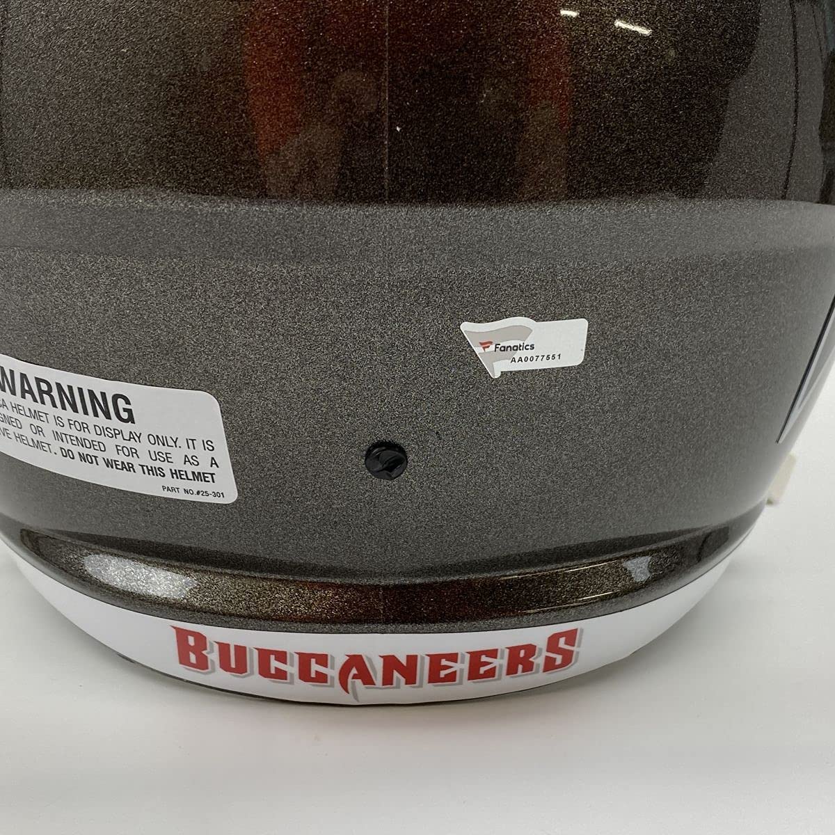 Autographed/Signed Tom Brady Super Bowl LV Tampa Bay Buccaneers Full Size FS F/S Replica Football Helmet Fanatics COA/LOA