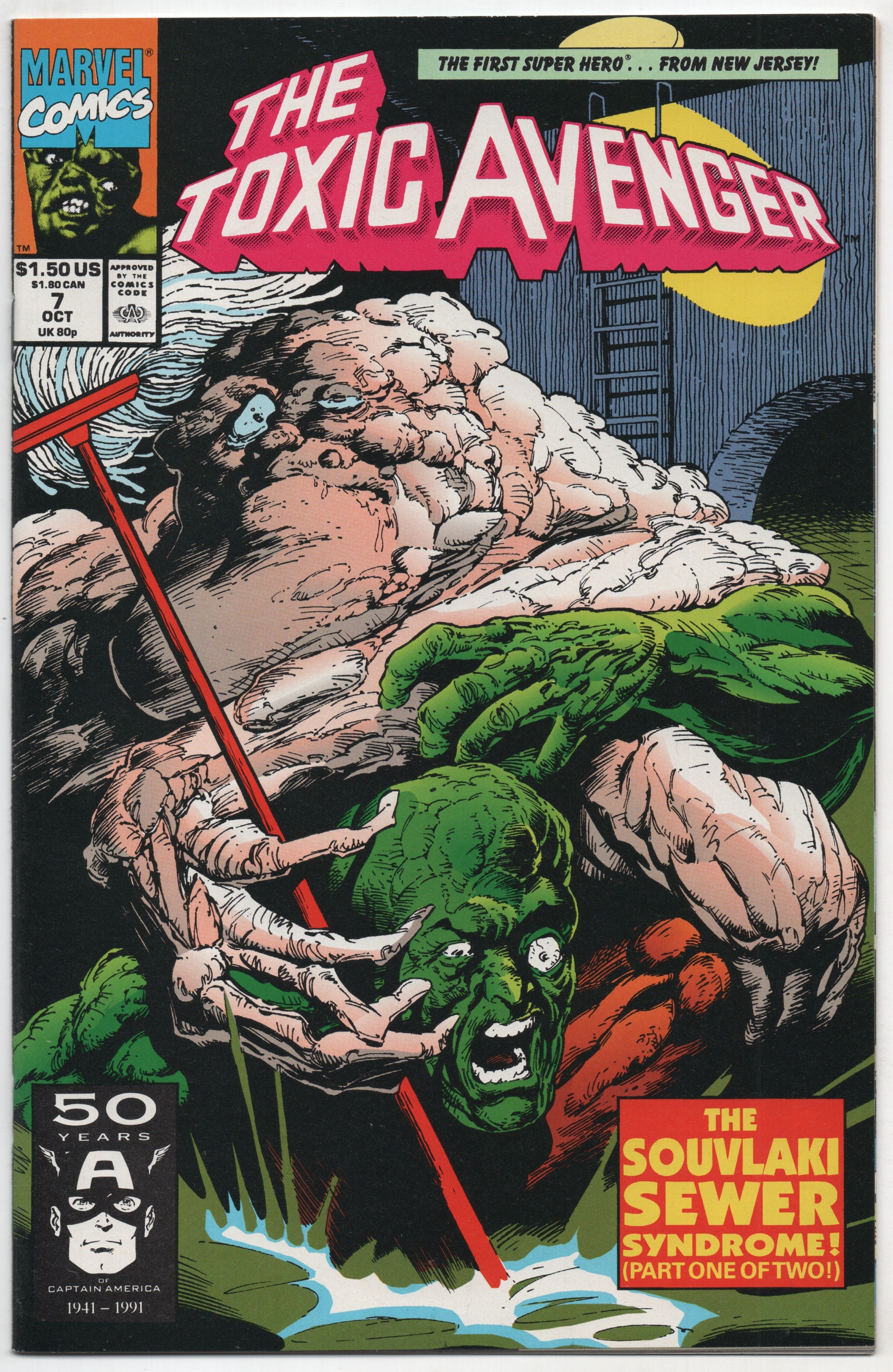 Toxic Avengers 7 Marvel 1991 NM Rodney Ramos Doug Moench