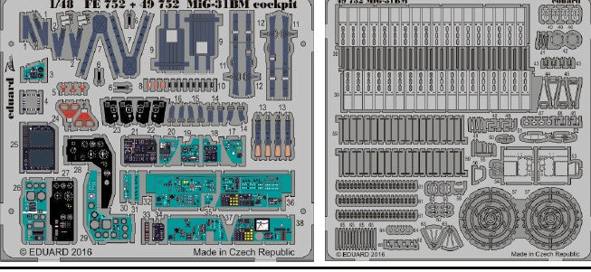 Eduard 49752 1/48 Aircraft- MiG31BM for AGK (Painted)
