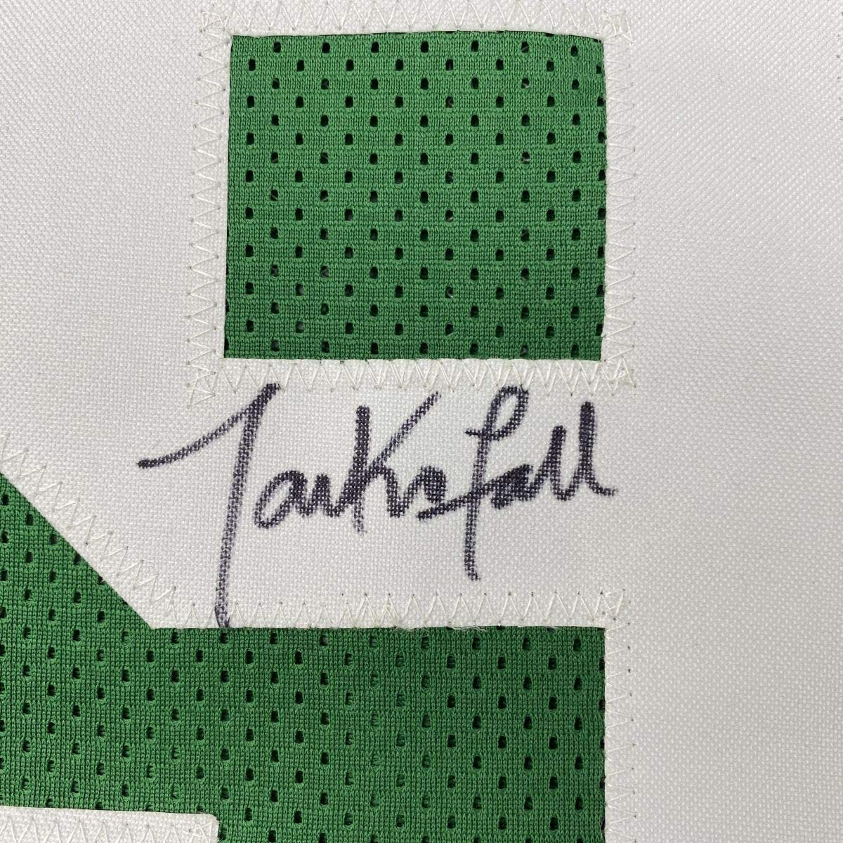 Autographed/Signed Tacko Fall Boston Green Basketball Jersey JSA COA