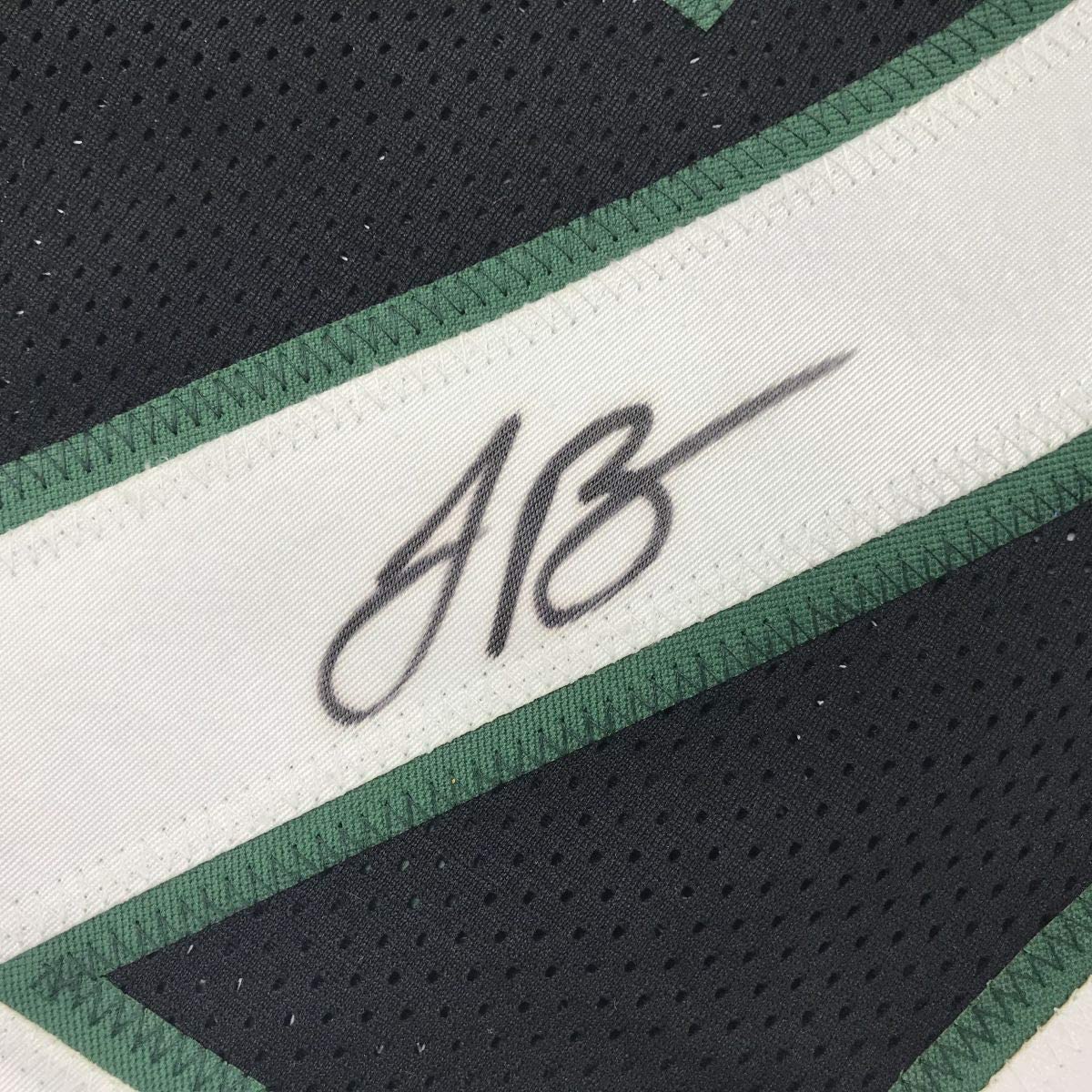 Autographed/Signed Le'Veon LeVeon Bell New York Black Football Jersey PSA/DNA COA