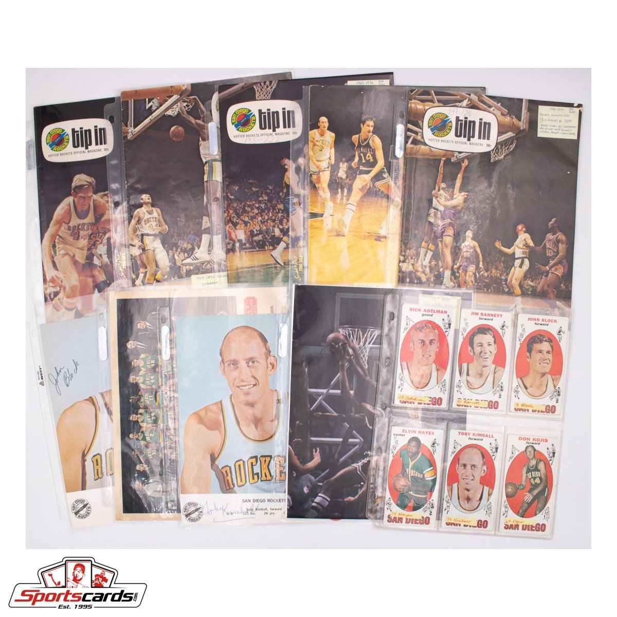 Lifetime Collection of San Diego Rockets Memorabilia