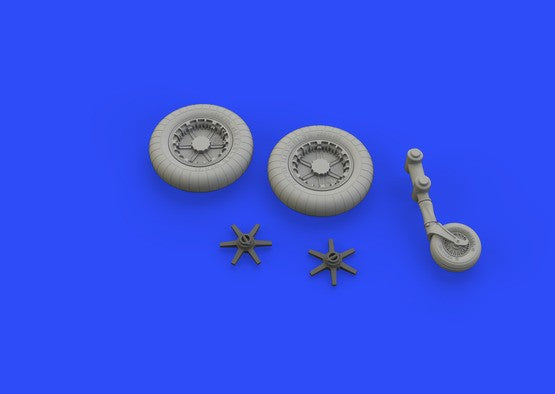 Eduard 648295 1/48 Aircraft- Bf109G2 Wheels for EDU (Resin)