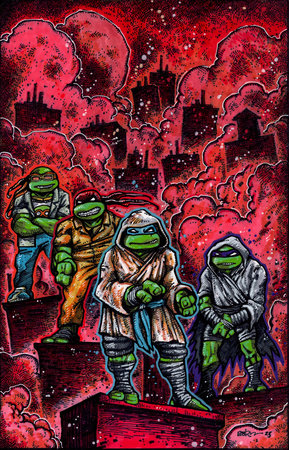 Teenage Mutant Ninja Turtles 2024 #10 F 1:10 Kevin Eastman B&W (07/16/2025) Idw