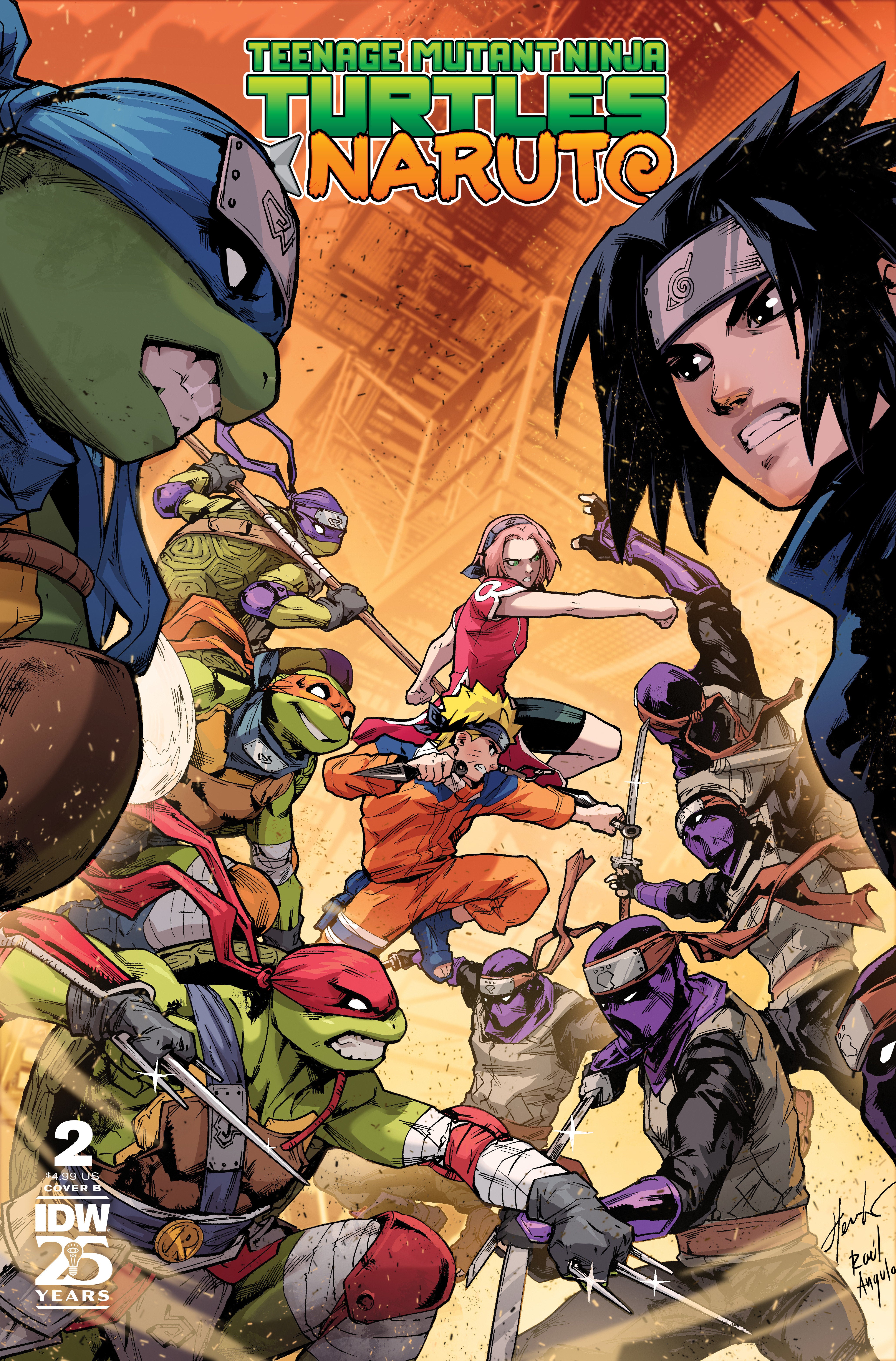 Teenage Mutant Ninja Turtles X Naruto #2 Variant B (Prasetya) Cb  (01/15/2025)