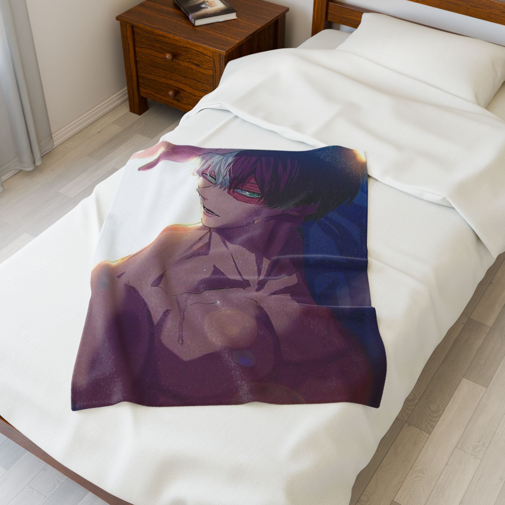 Hero school Plush Blanket - Soft Velveteen Throw for Fans, Perfect Gift for Birthdays, Anime Conventions, Home Decor, Cozy Nights