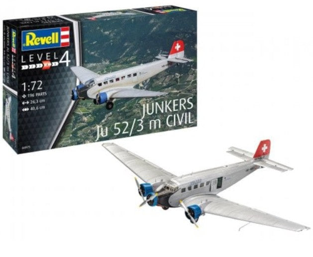 Revell 4975 1/72 Junkers Ju52/3m Civilian Aircraft