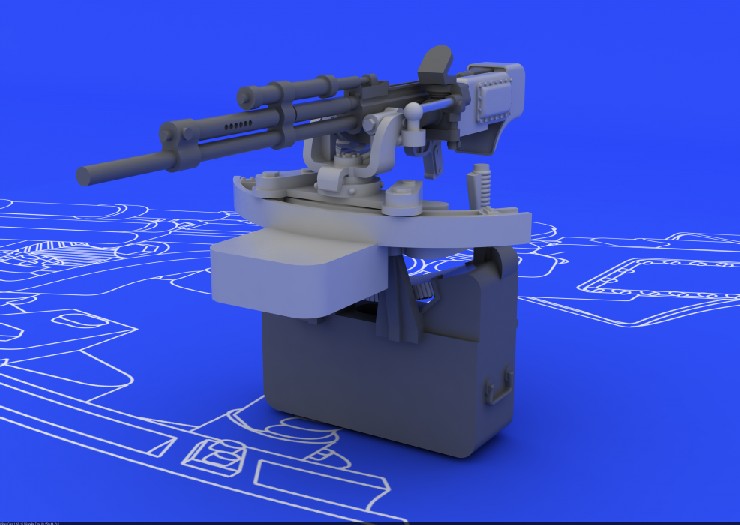 Eduard 648079 1/48 Aircraft- IL2 UBT Gun for TAM (Photo-Etch & Resin)