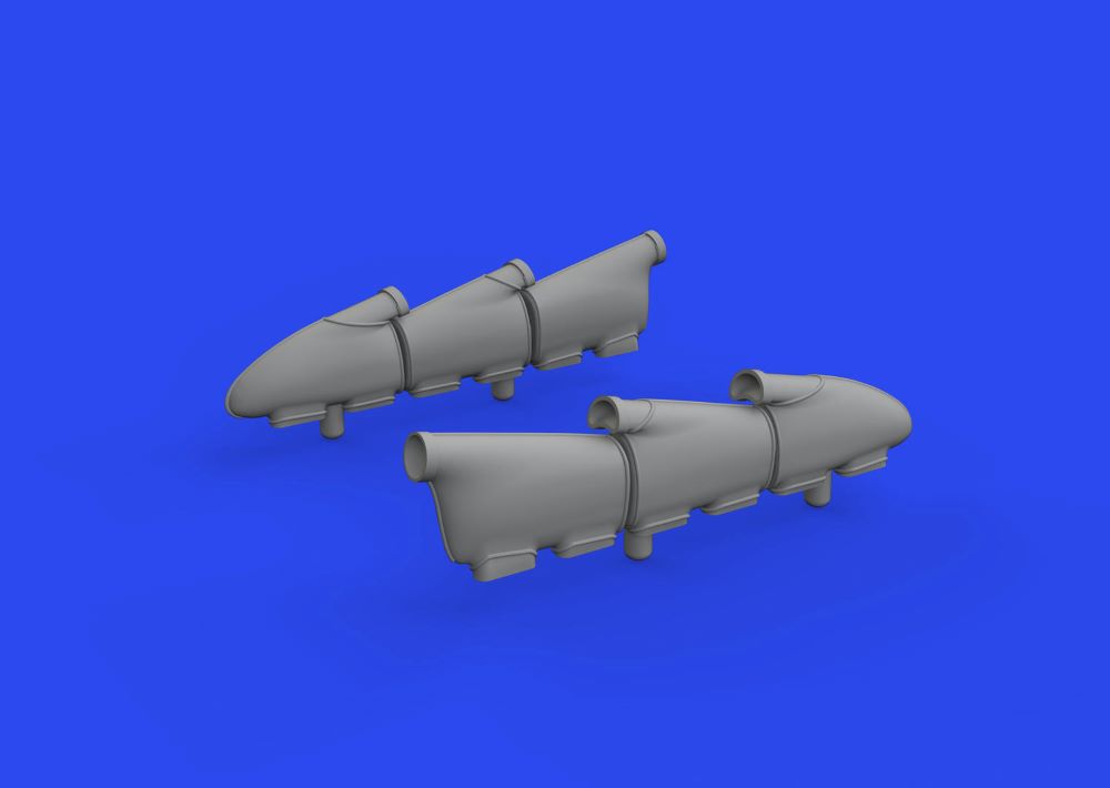 Eduard 648898 1/48 Aircraft- Hurricane MK I Exhaust Stacks for HBO (Resin)