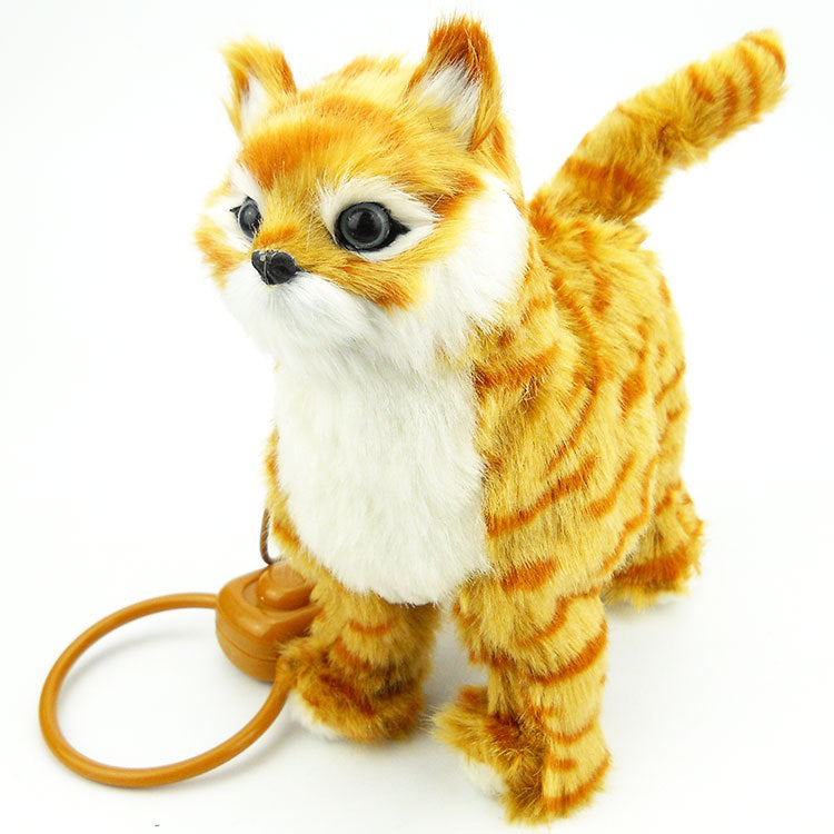Electronic Plush Cat Toy – Interactive Remote-Control Pet