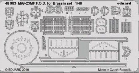 Eduard 48983 1/48 Aircraft- MiG23MF FOD for EDU/Brassin Set (D)