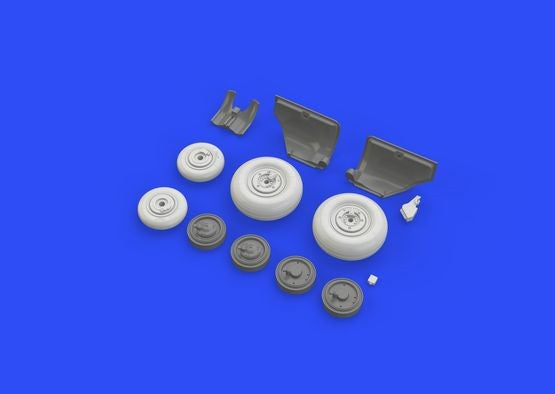 Eduard 648268 1/48 Aircraft- MiG23BN Wheels for TSM (Photo-Etch & Resin)