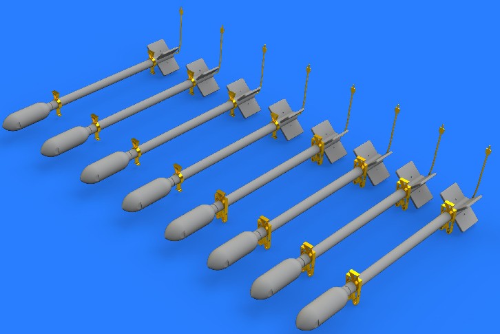 Eduard 648394 1/48 Aircraft- RP3 60lb S.A.P British Rocket Projectiles (Decals,