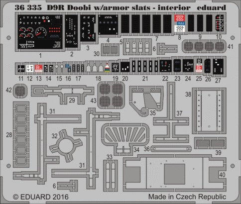 Eduard 36335 1/35 Armor- D9R Doobi w/Armor Slats - Interior for MGK (Painted)