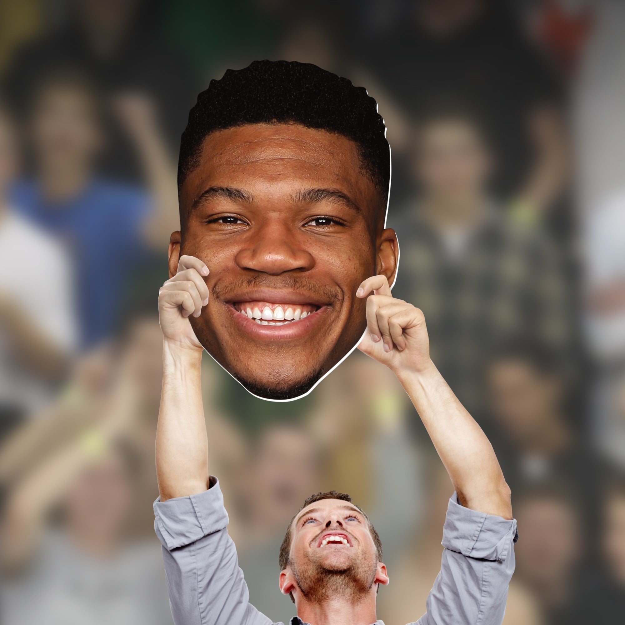 Giannis Antetokounmpo - Big Head - Official NBA - Milwaukee Bucks - Foam Core Cutout