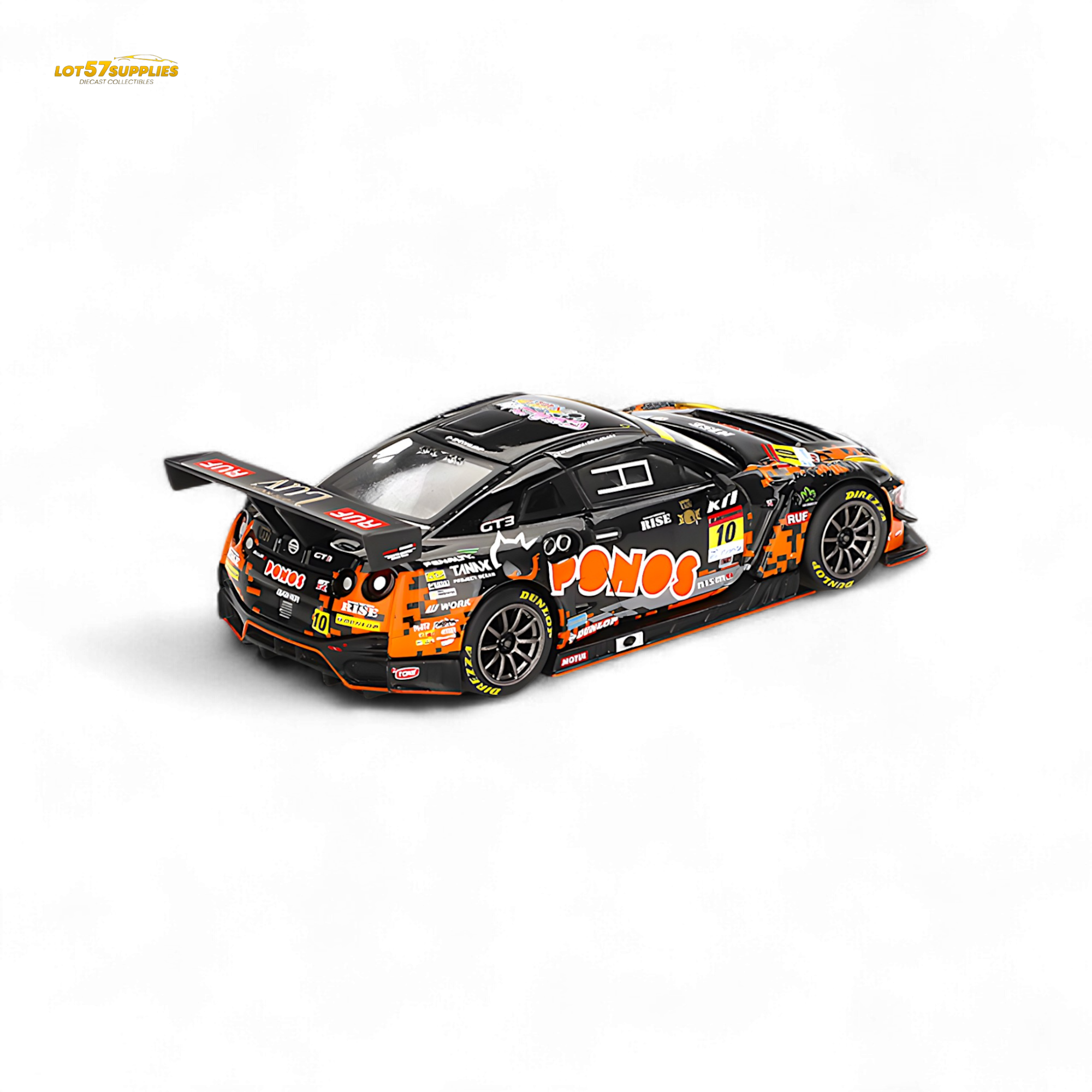 Mini-GT Nissan GT-R Nismo GT3 #10 "PONOS GAINER GT-R" 2023 SUPER GT SERIES #860 1:64