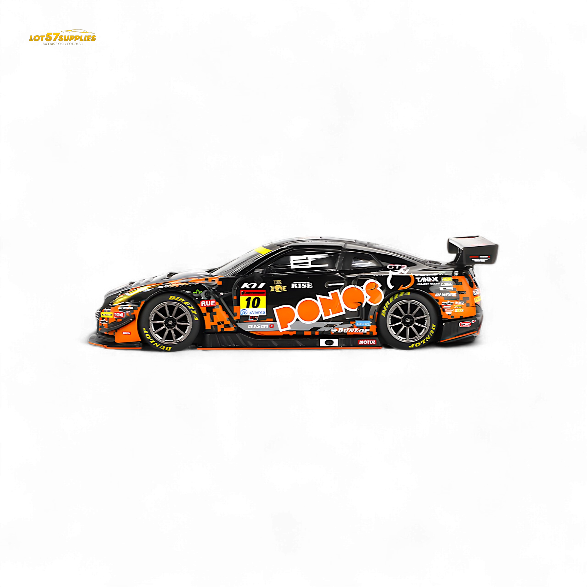 Mini-GT Nissan GT-R Nismo GT3 #10 "PONOS GAINER GT-R" 2023 SUPER GT SERIES #860 1:64