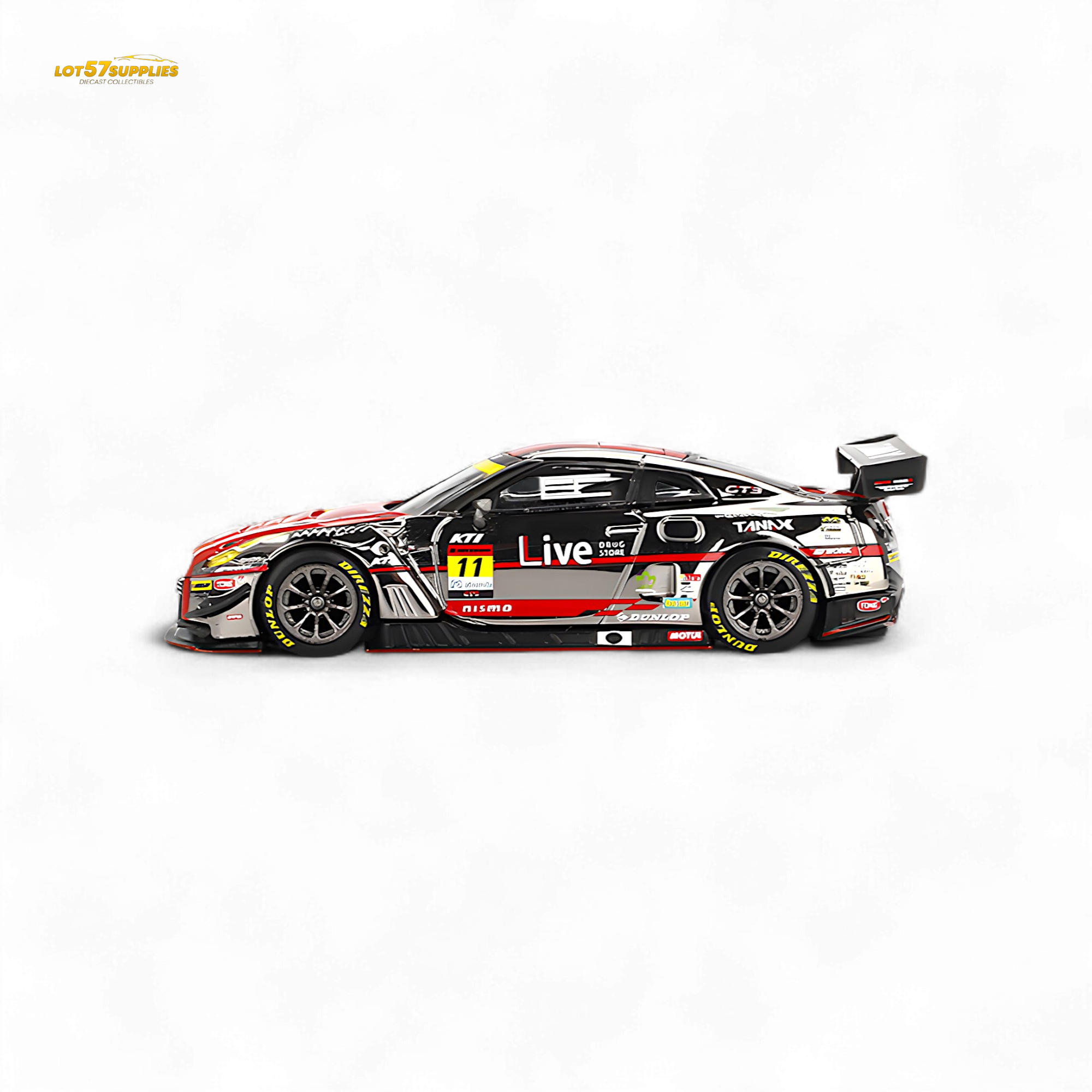 Mini-GT Nissan GT-R NISMO GT3 #11 "GAINER TANAX GT-R" GAINER 2023 SUPER GT SERIES #861 1:64