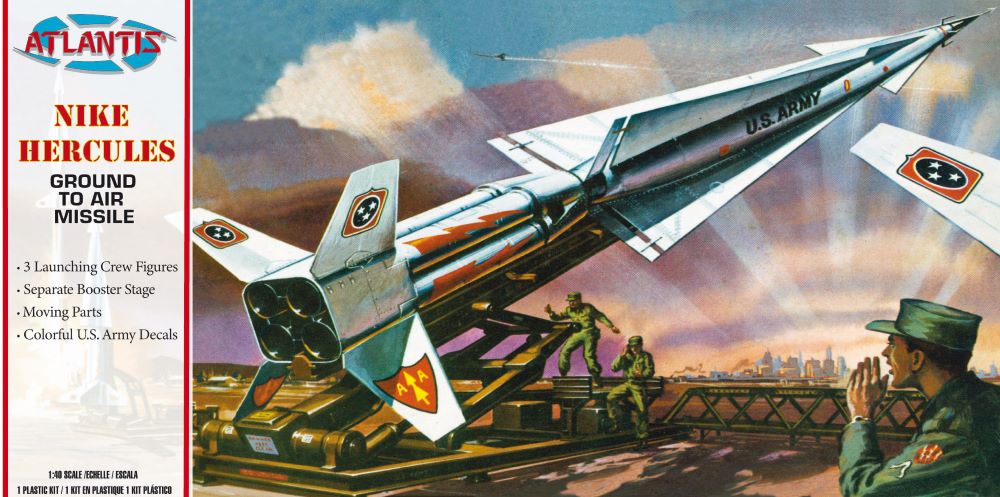 Atlantis Models 1804 1/40 US Army Nike Hercules Ground-to-Air Missile w/ Figures